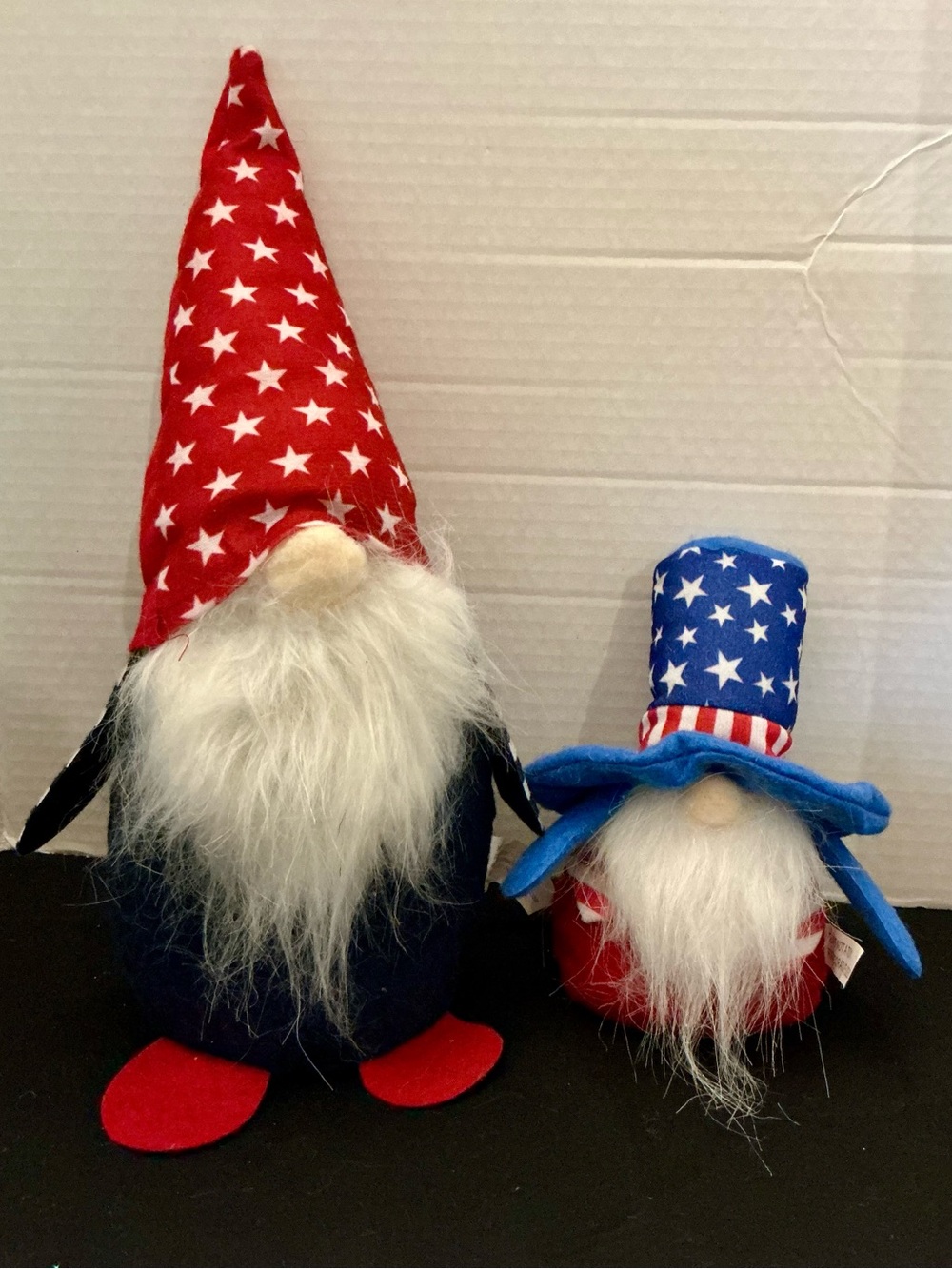 Patriotic Gnome Decor Duo – Red, White & Blue -  Uncle Sam Americana USA